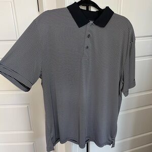 Grand Slam Black and White Golf Polo Tee